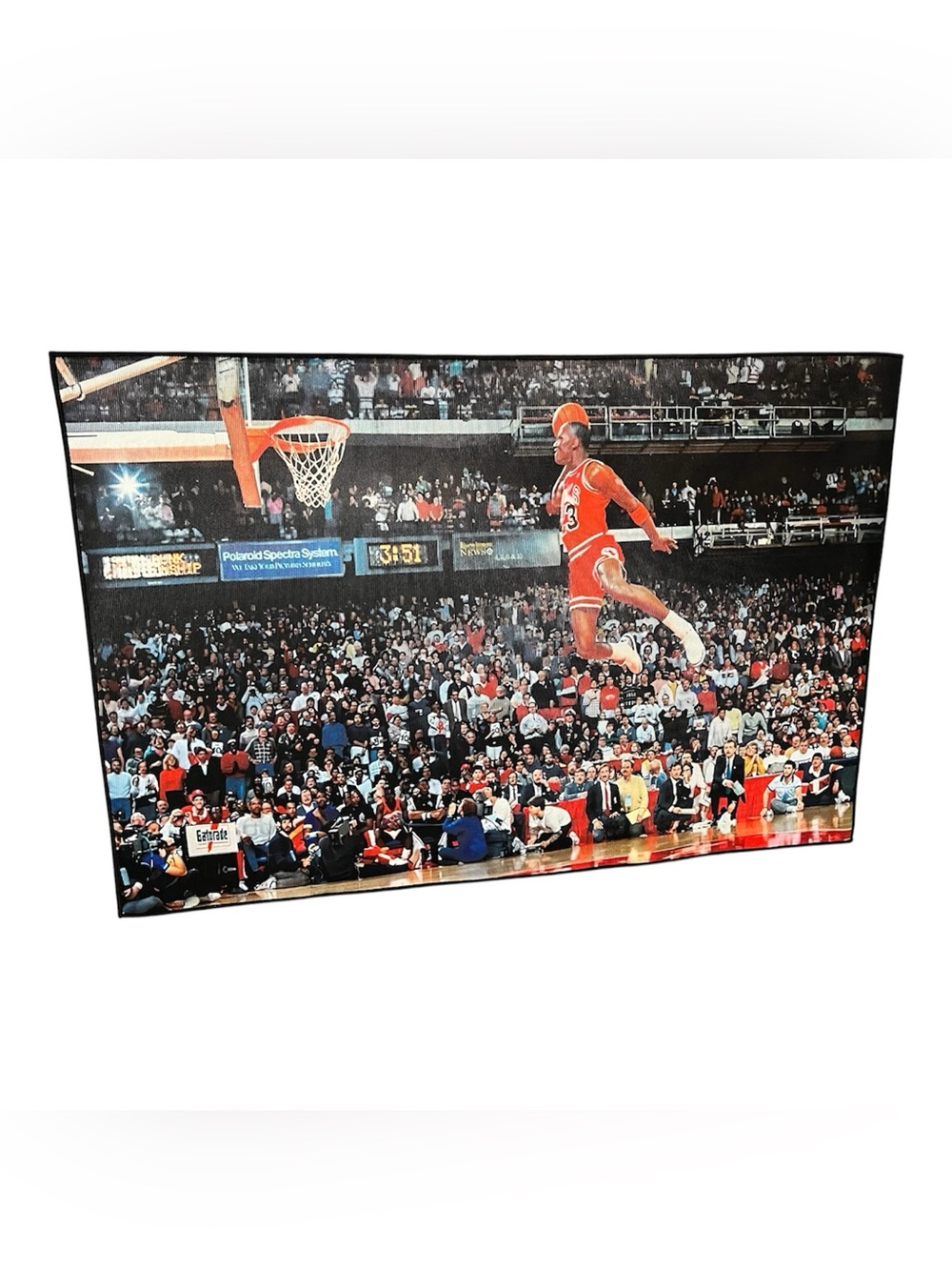 Michael Jordan Free throw line dunk contest area rug 4ft x 2.5ft